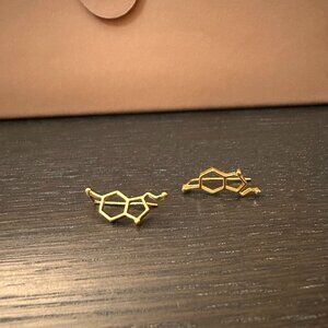 Serotonin and Dopamine Molecule Earrings